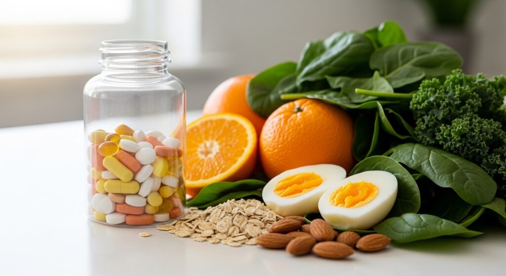 Folic acid and choline foods for early pregnancy support