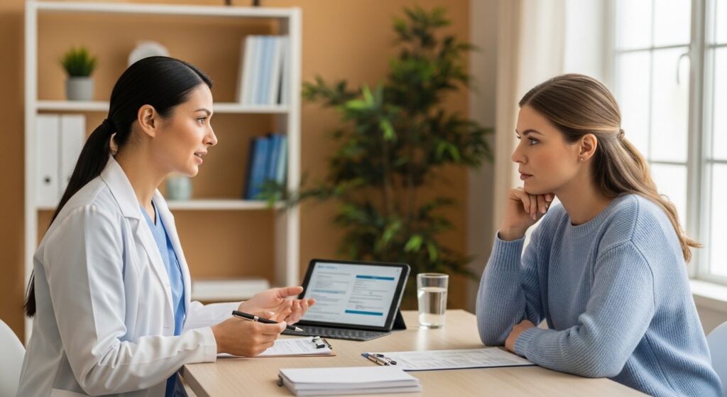 Talking to a doctor about GLP-1 pregnancy concerns