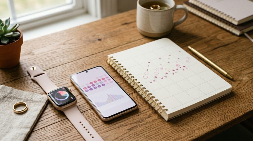 Fertility tracking wearables and cycle app used to monitor ovulation