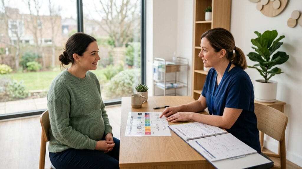 Personalized prenatal visit schedule based on pregnancy health needs