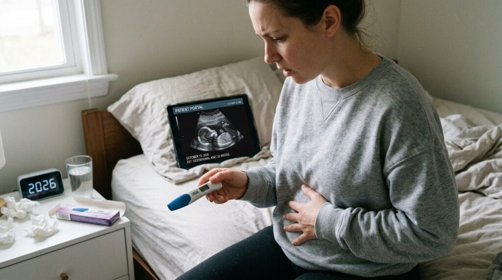 Cryptic pregnancy with negative pregnancy test in 2026