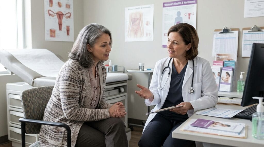 Healthcare visit for possible pregnancy during perimenopause