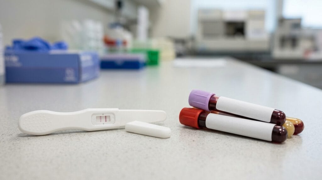 Blood hCG test versus urine pregnancy test comparison for early pregnancy testing